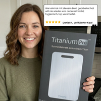 Kundenbewertung zum TitaniumPro Schneidebrett