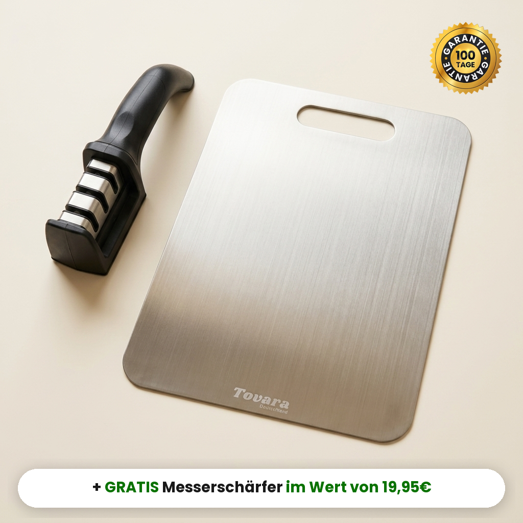 TitaniumPro Schneidebrett mit gratis Messerschärfer