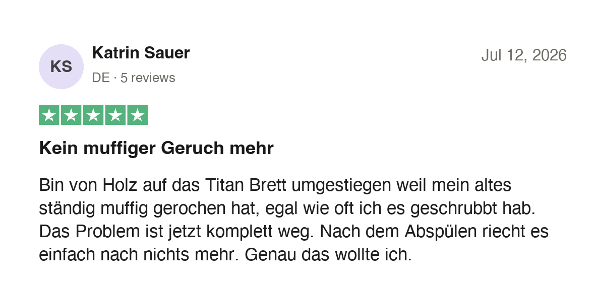 Trustpilot-Bewertung Katrin Sauer
