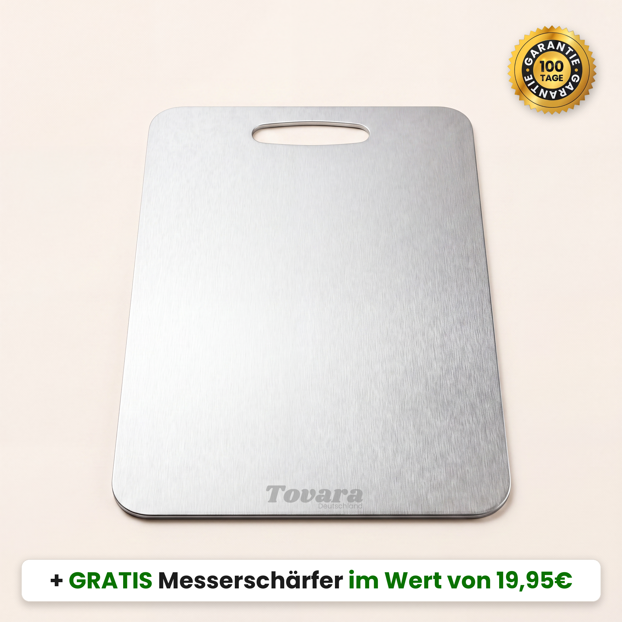 TitaniumPro Schneidebrett aus reinem Titan