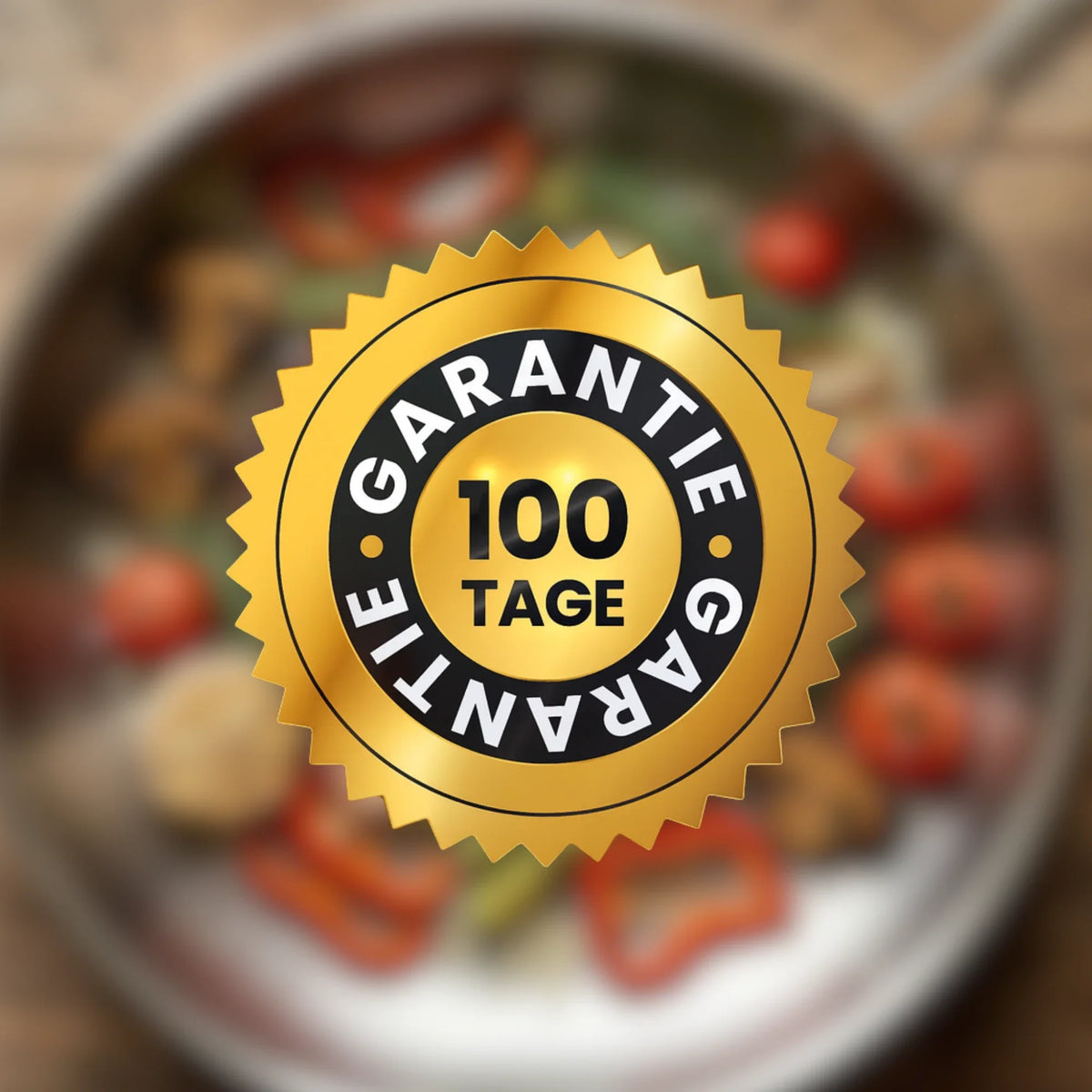 100 Tage Garantie auf die TitaniumPro Pfanne