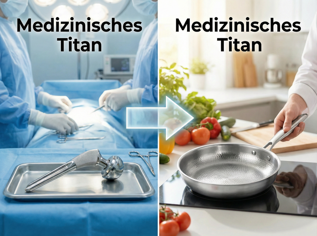 Titan — vom medizinischen Implantat zur Kochfläche