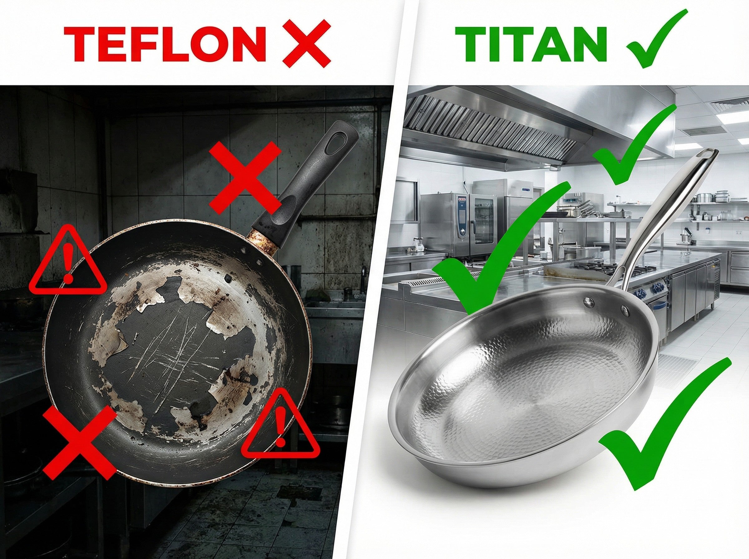 Teflon vs. Titan – der Unterschied in der Profiküche
