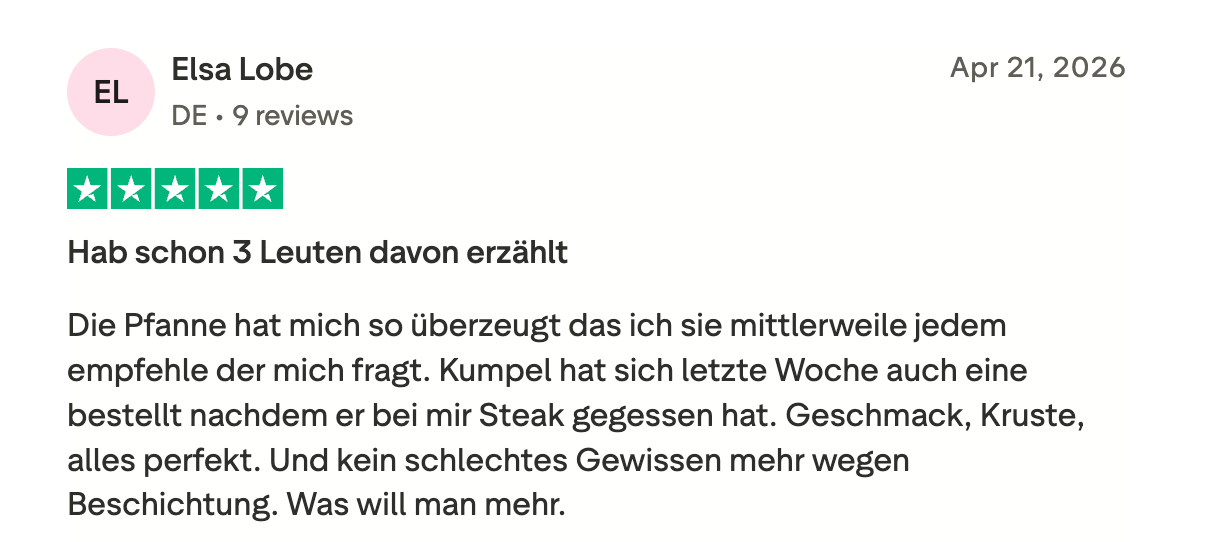 Trustpilot-Bewertung Elsa Lobe