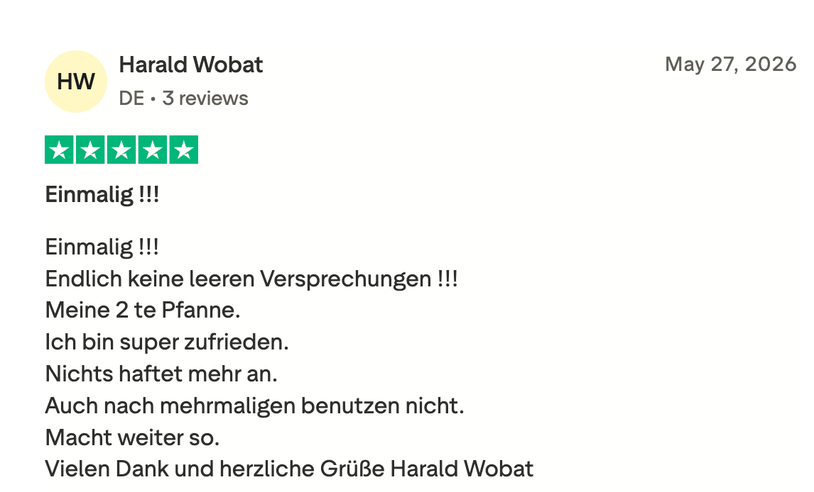 Trustpilot-Bewertung Harald Wobat